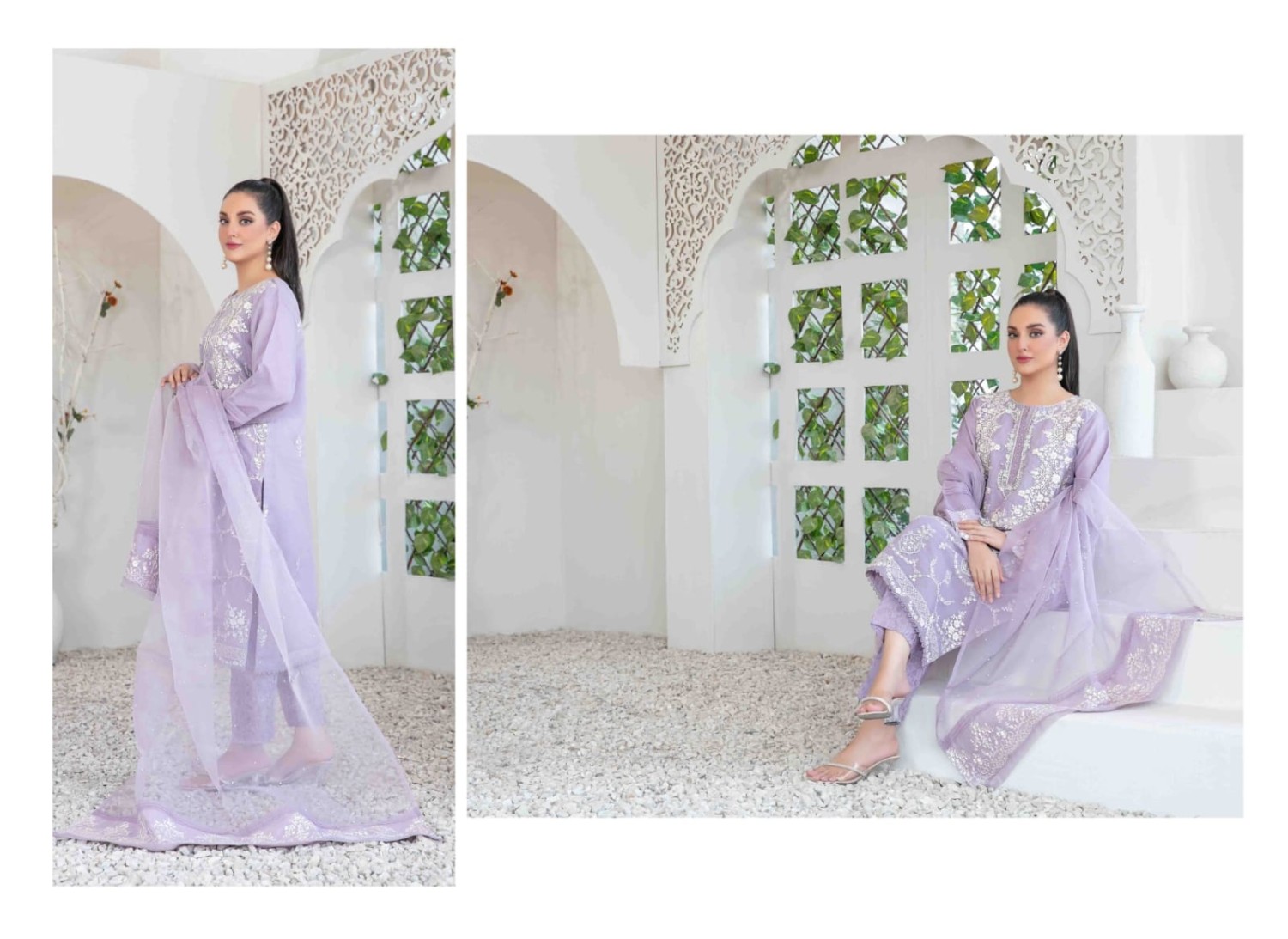 Organza Stitched 3 Piece